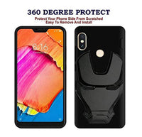 VAKIBO 3D IronMan Mask Avengers Edition Soft Flexible Silicon TPU Back Cover Case For Mi Redmi 6 Pro