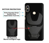 VAKIBO 3D IronMan Mask Avengers Edition Soft Flexible Silicon TPU Back Cover Case For Mi Redmi 6 Pro