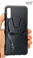 VAKIBO 3D IronMan Mask Avengers Edition Soft Flexible Silicon TPU Back Cover Case For Samsung Galaxy A30s