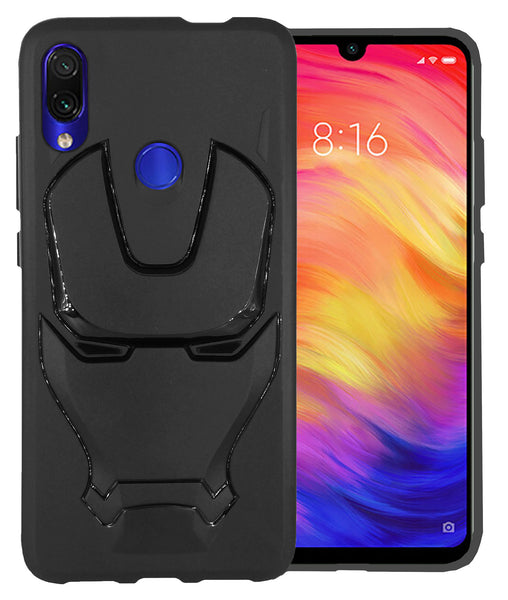 VAKIBO 3D IronMan Mask Avengers Edition Soft Flexible Silicon TPU Back Cover Case For Mi Redmi Note 7, Redmi Note 7s, Redmi Note 7 PRO