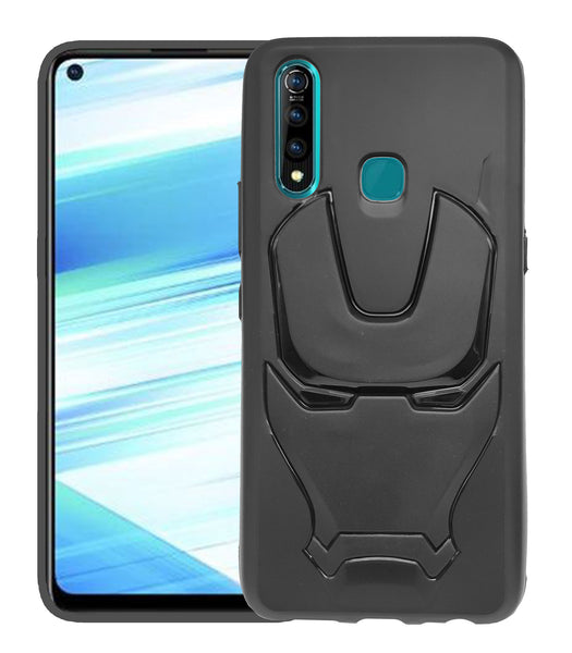 VAKIBO 3D IronMan Mask Avengers Edition Soft Flexible Silicon TPU Back Cover Case For Vivo Z1 Pro