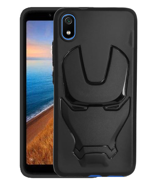 VAKIBO 3D IronMan Mask Avengers Edition Soft Flexible Silicon TPU Back Cover Case For Mi Redmi 7A