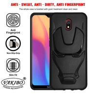 VAKIBO 3D IronMan Mask Avengers Edition Soft Flexible Silicon TPU Back Cover Case For Mi Redmi 8A