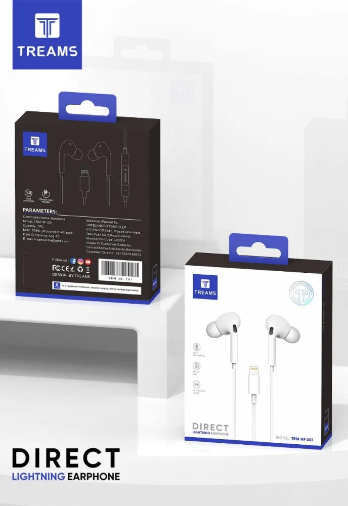 TRM H/F - 201 - Lightning Pin Earphone