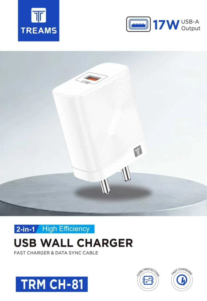 Treams TRM CH - 81 - USB 17W - V8 Charger